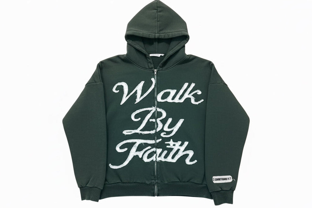 Walk by Faith - Full-Zip Hoodie